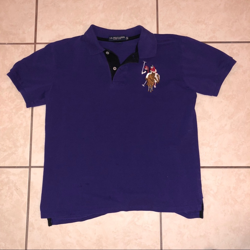 Purple collared shirt